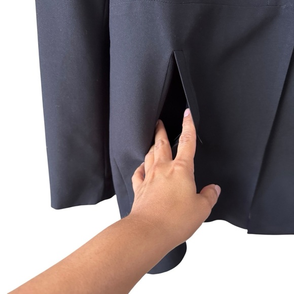 Rachel Zoe 1 Button Blazer Size Lg Black Minimal Office Neutral Closet Staple - Picture 6 of 9
